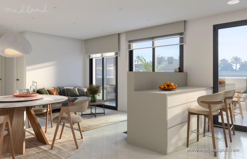 Apartamento en Santa Pola, Alicante, España 2 dormitorios, 71 m2 No. 132978