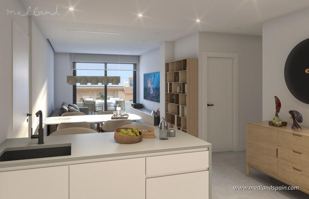 Apartamento en Santa Pola, Alicante, España 2 dormitorios, 71 m2 No. 132978