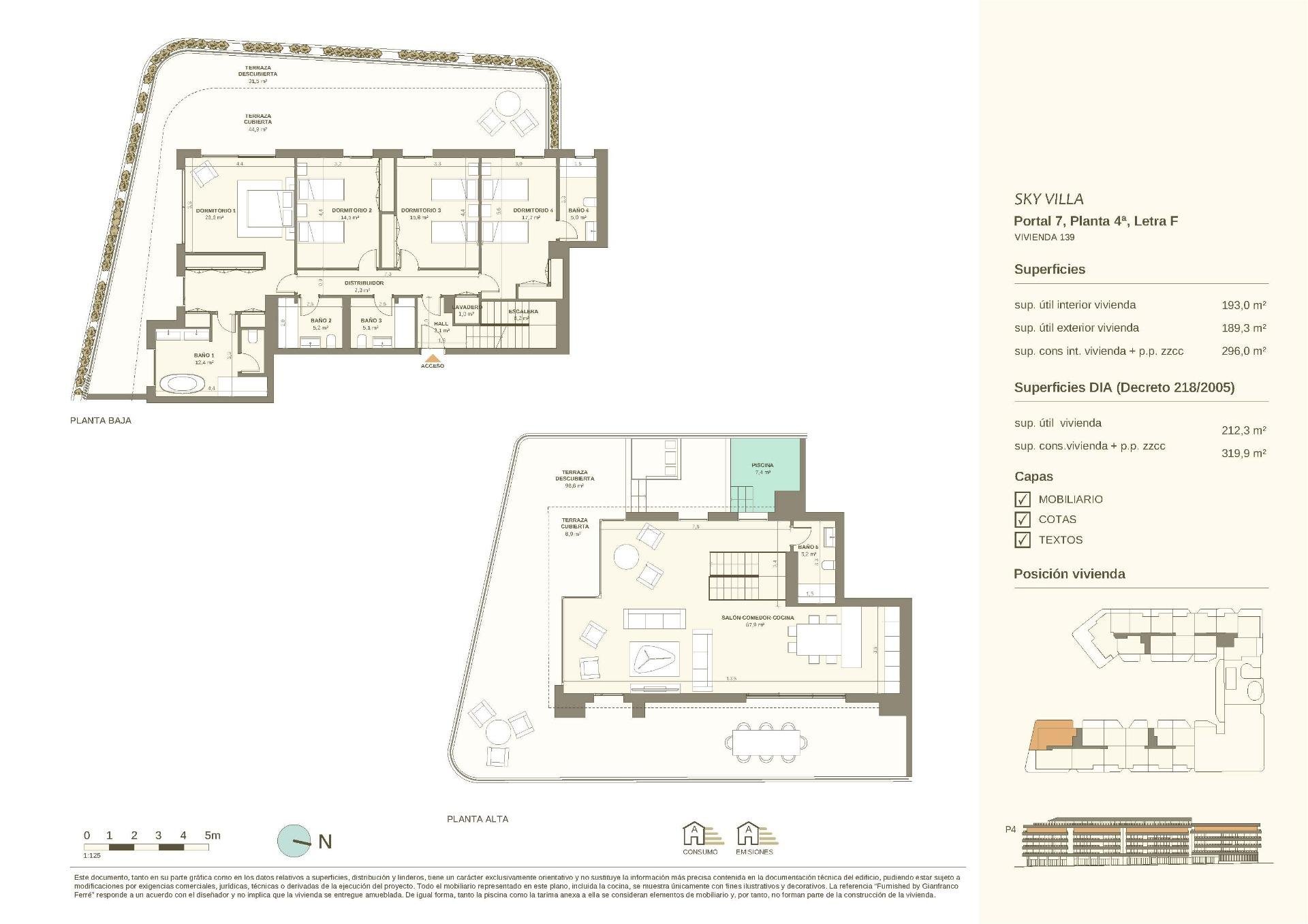 Penthäuser in San Pedro de Alcantara, Malaga, Spanien 4 Schlafzimmer, 319 m2 Nr. 182009