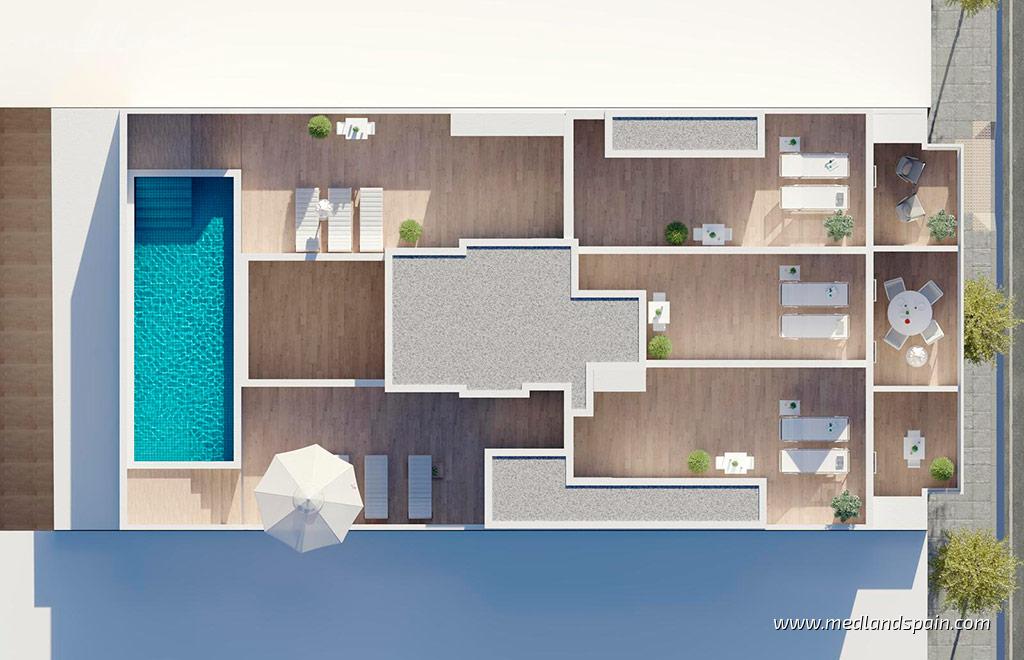 Apartament w Torrevieja, Alicante, Hiszpania 1 sypialnia, 74 mkw. nr 178060