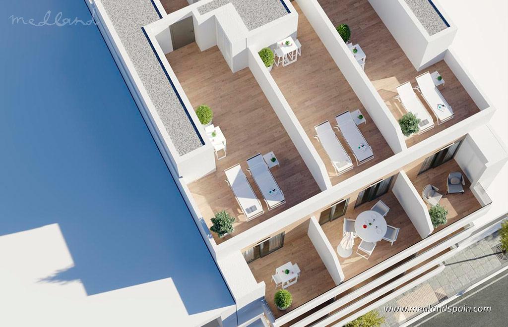 Wohnung in Torrevieja, Alicante, Spanien 3 Schlafzimmer, 119 m2 Nr. 178062