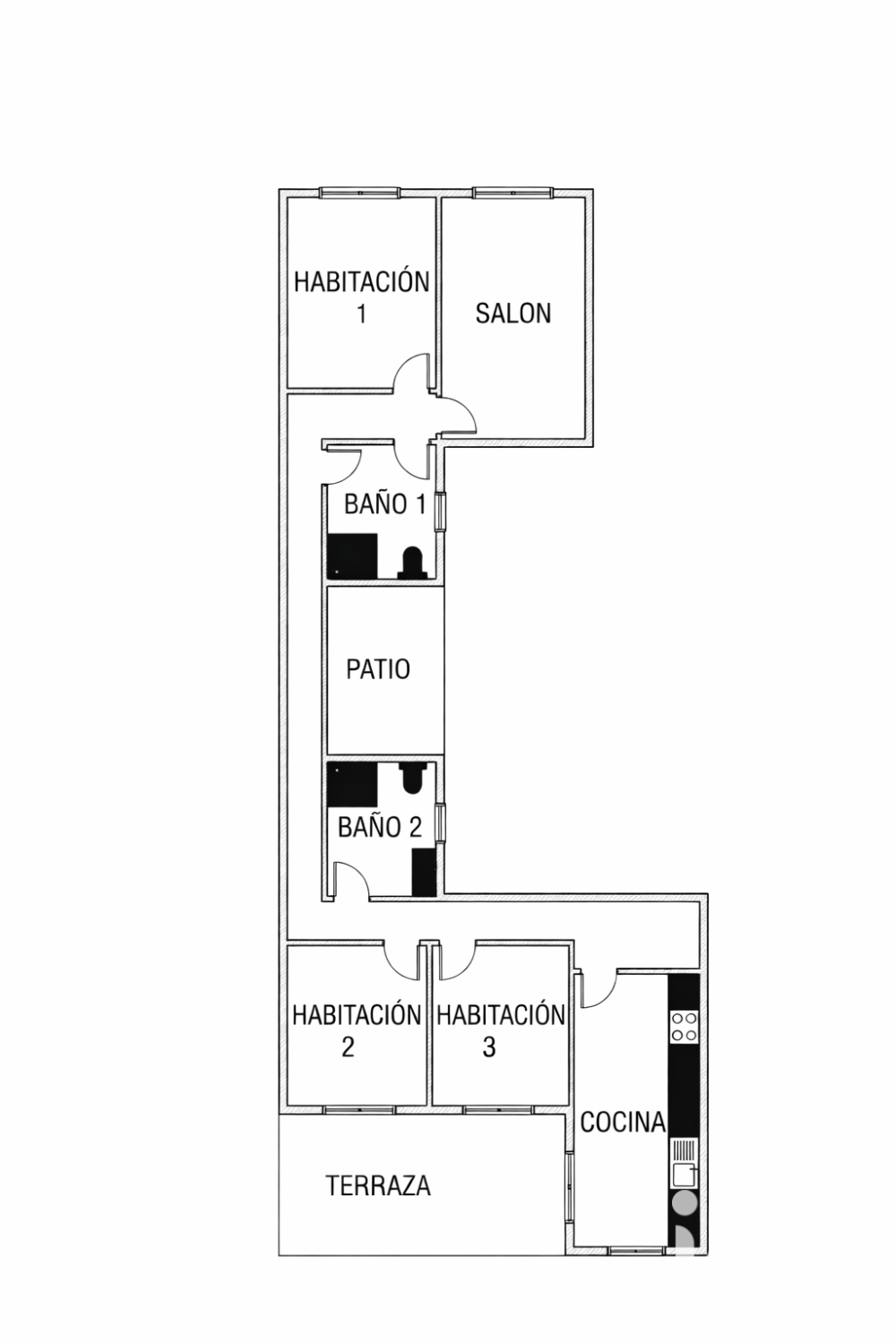 Apartament w Abaran, Murcia, Hiszpania 3 sypialnie, 110 mkw. nr 184983