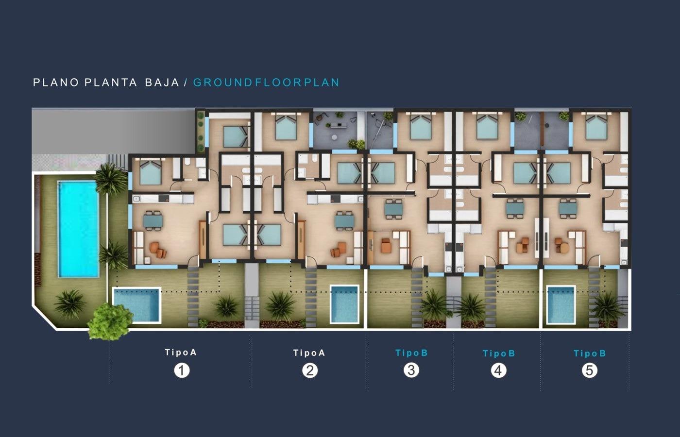 Bungalow à San Pedro del Pinatar, Murcia, Espagne 2 chambres, 69 m2 No. 133667
