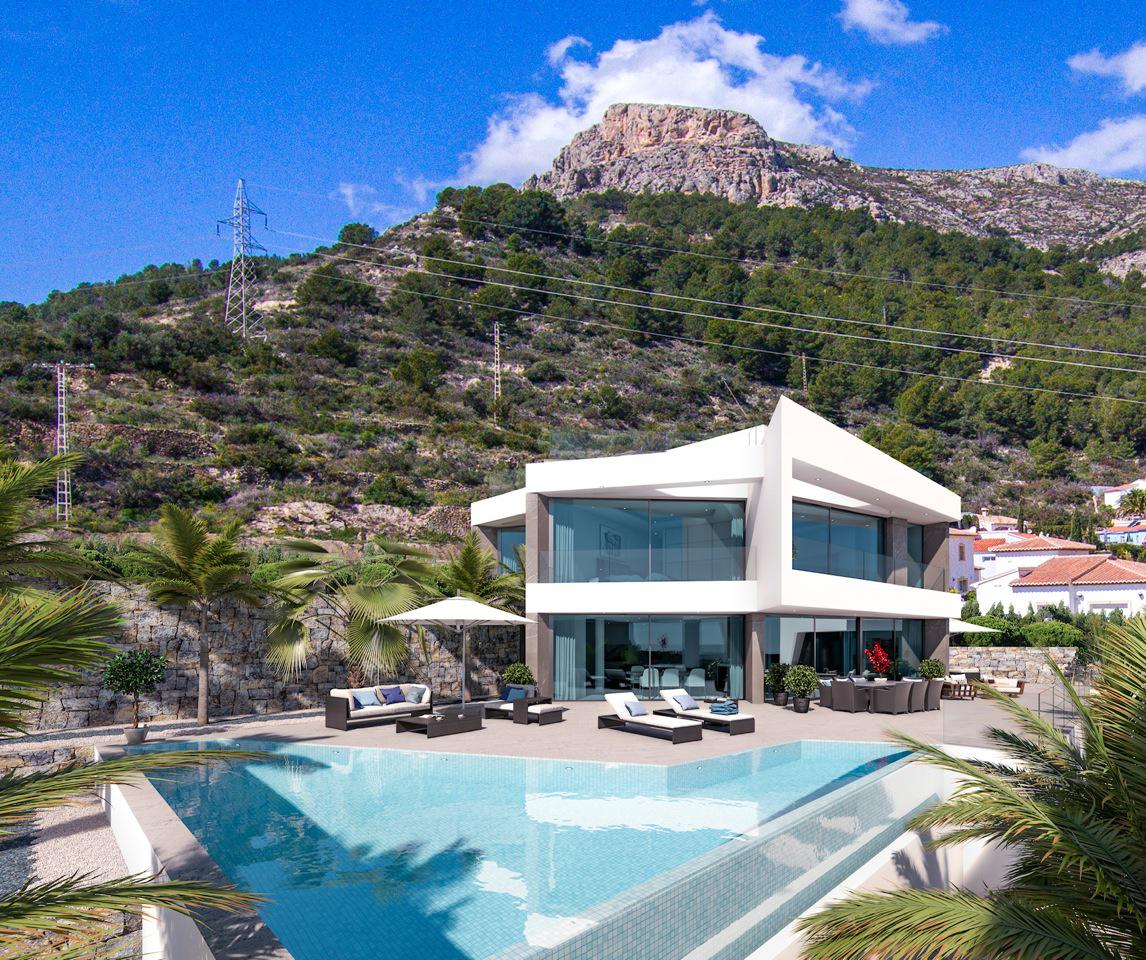 Villa i Calpe, Alicante, Spanien 4 sovrum, 410 kvm. Nr. 164994