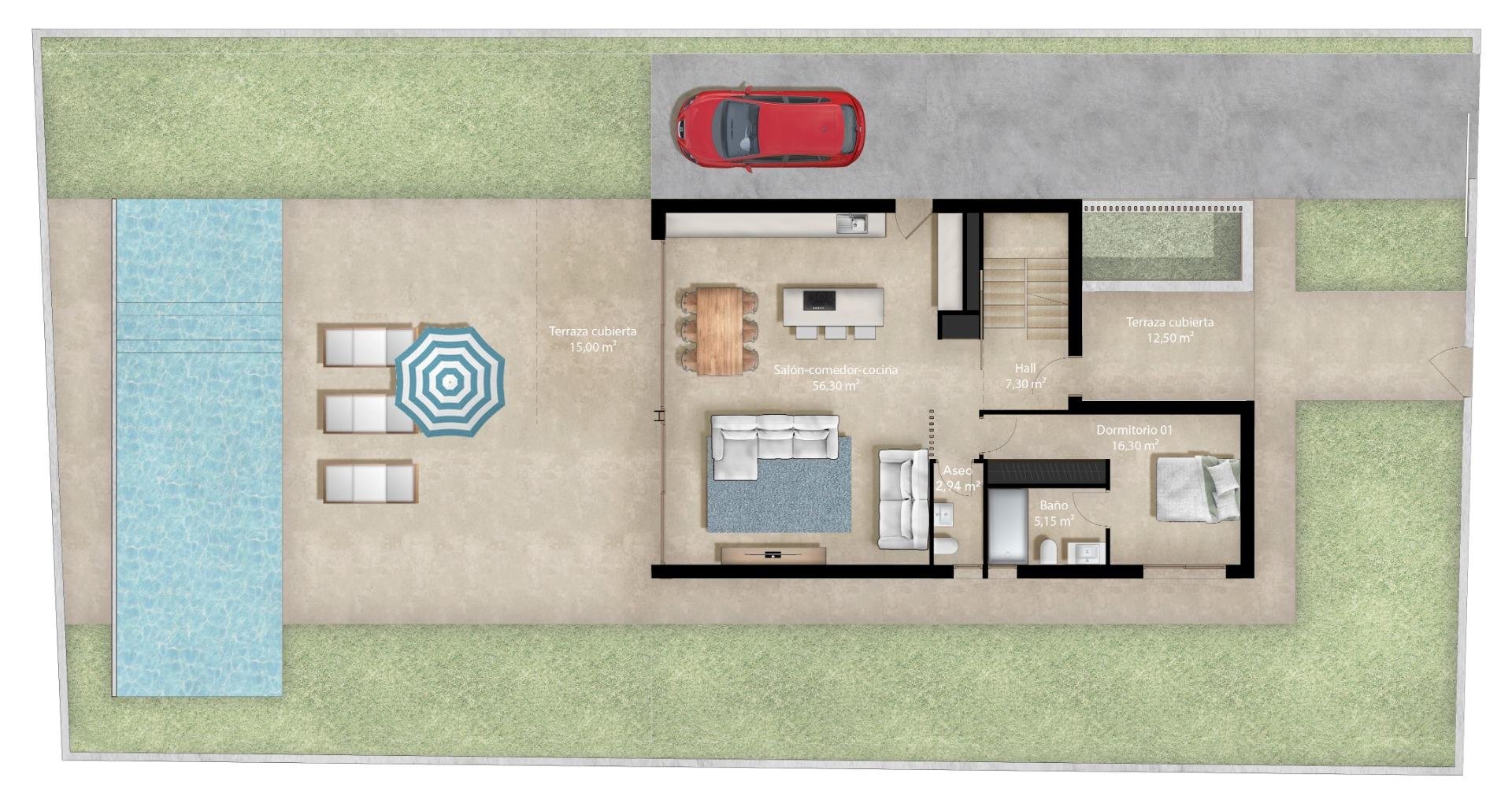Villa à La Zenia, Alicante, Espagne 4 chambres, 216 m2 No. 164992