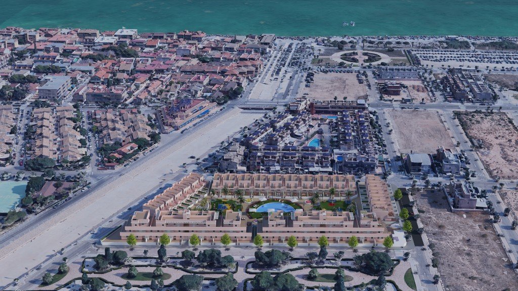 Radhus i Pilar de la Horadada, Alicante, Spanien 3 sovrum, 87 kvm. Nr. 144947