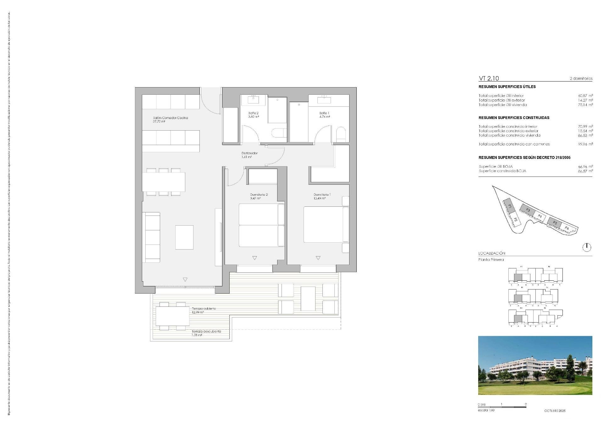 Apartment in Mijas, Malaga, Spain 2 bedrooms, 86 sq.m. No. 169688