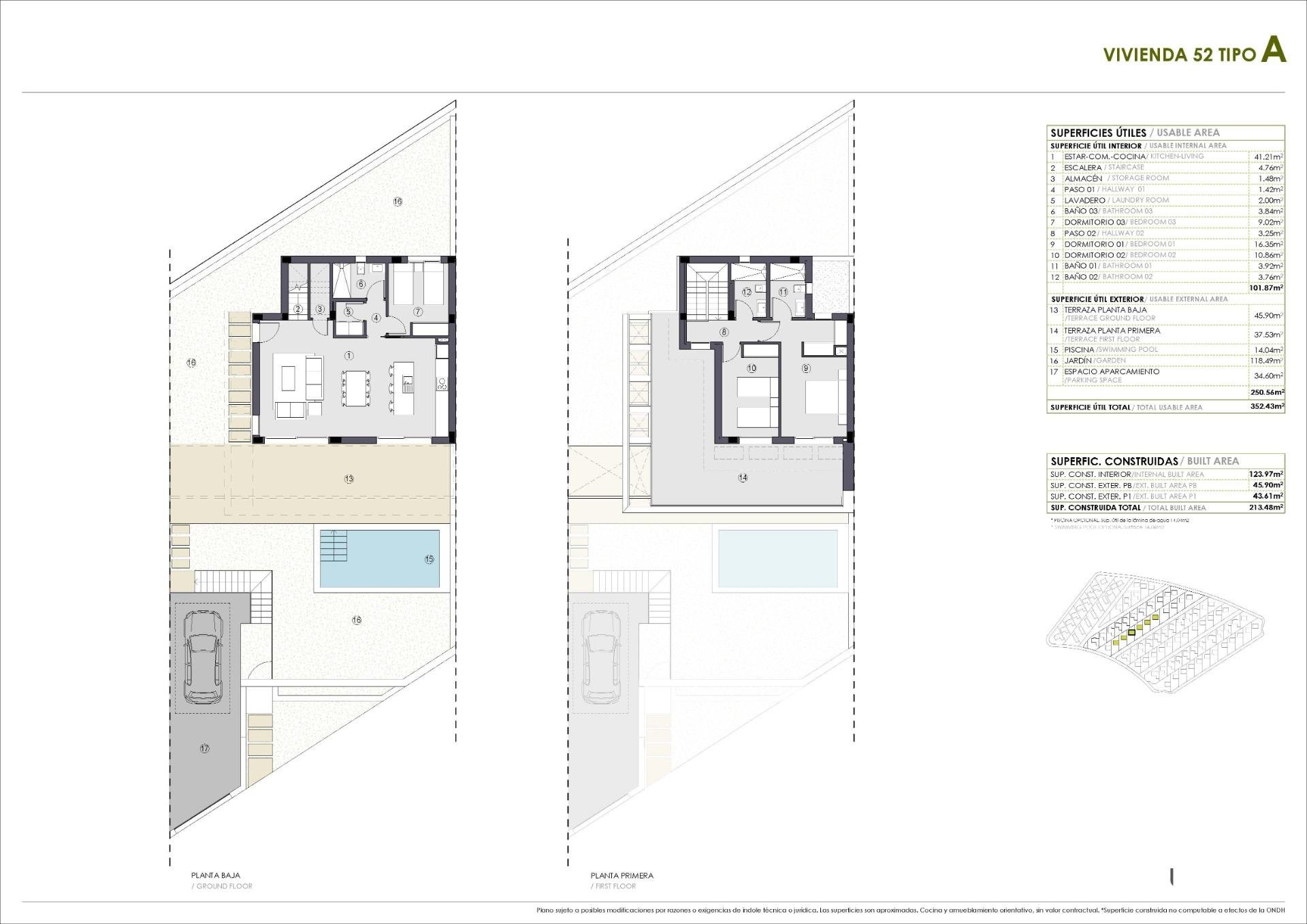 Villa i Polop, Alicante, Spanien 3 sovrum, 123 kvm. Nr. 133747