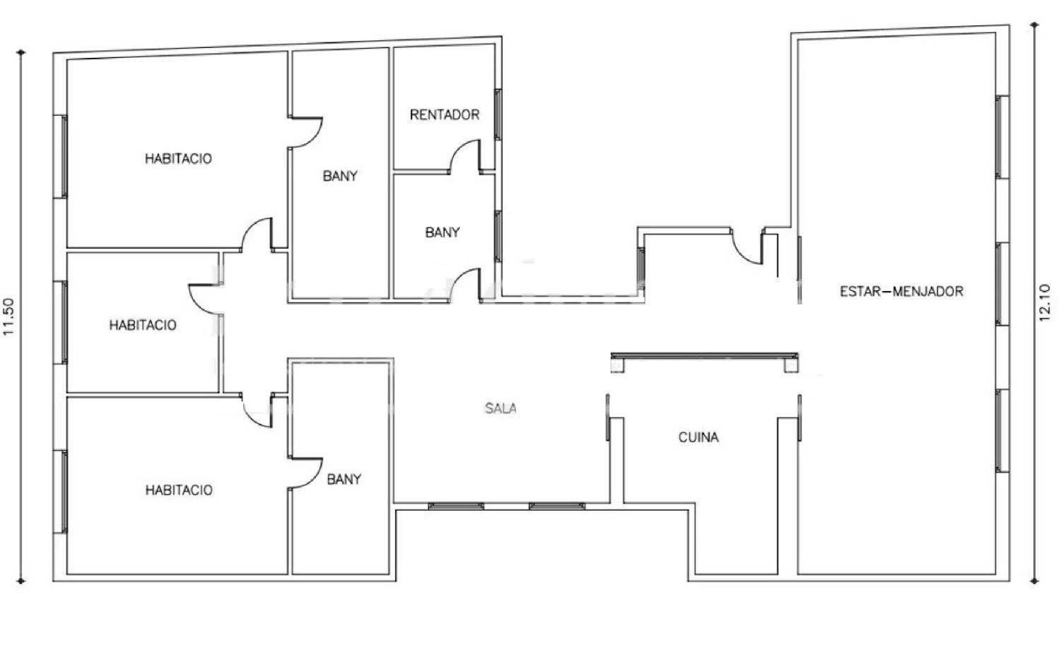 Apartment in Barcelona, Spain 3 bedrooms, 221 sq.m. No. 160772