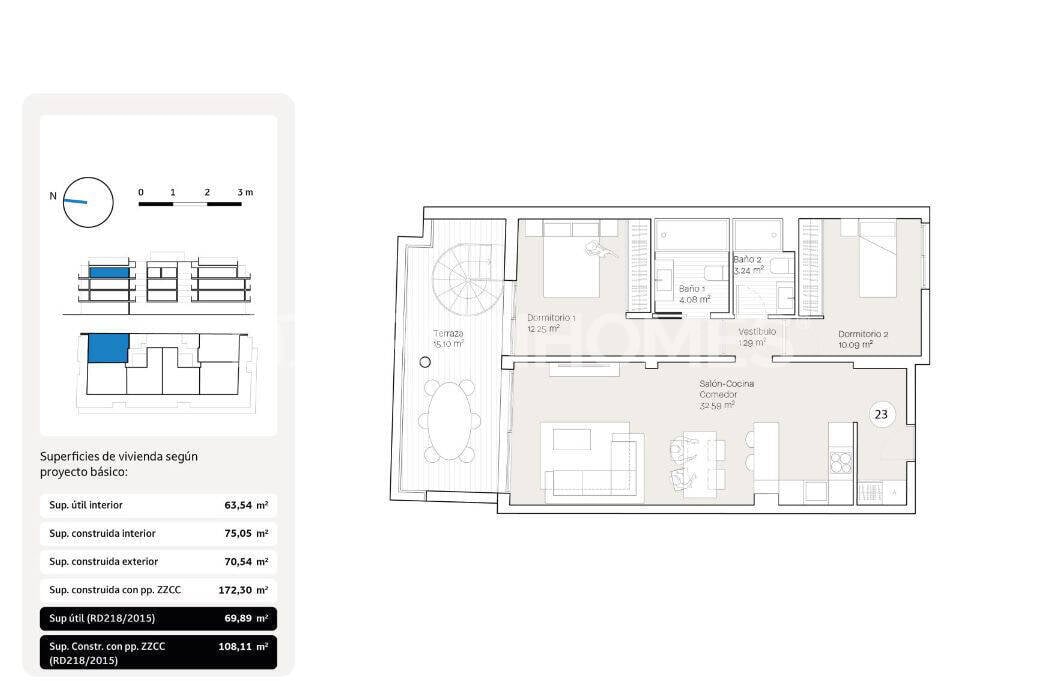 Apartament w Rincon de la Victoria, Malaga, Hiszpania 3 sypialnie, 153 mkw. nr 155794