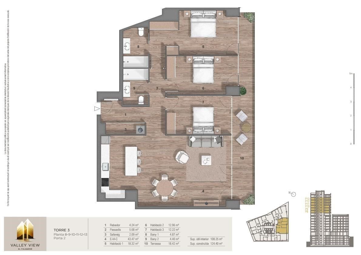 Apartment à Principado De Andorra (Ninguna Poblacion Tiene C.P.), Lleida, Espagne 3 chambres, 143 m2 No. 178574