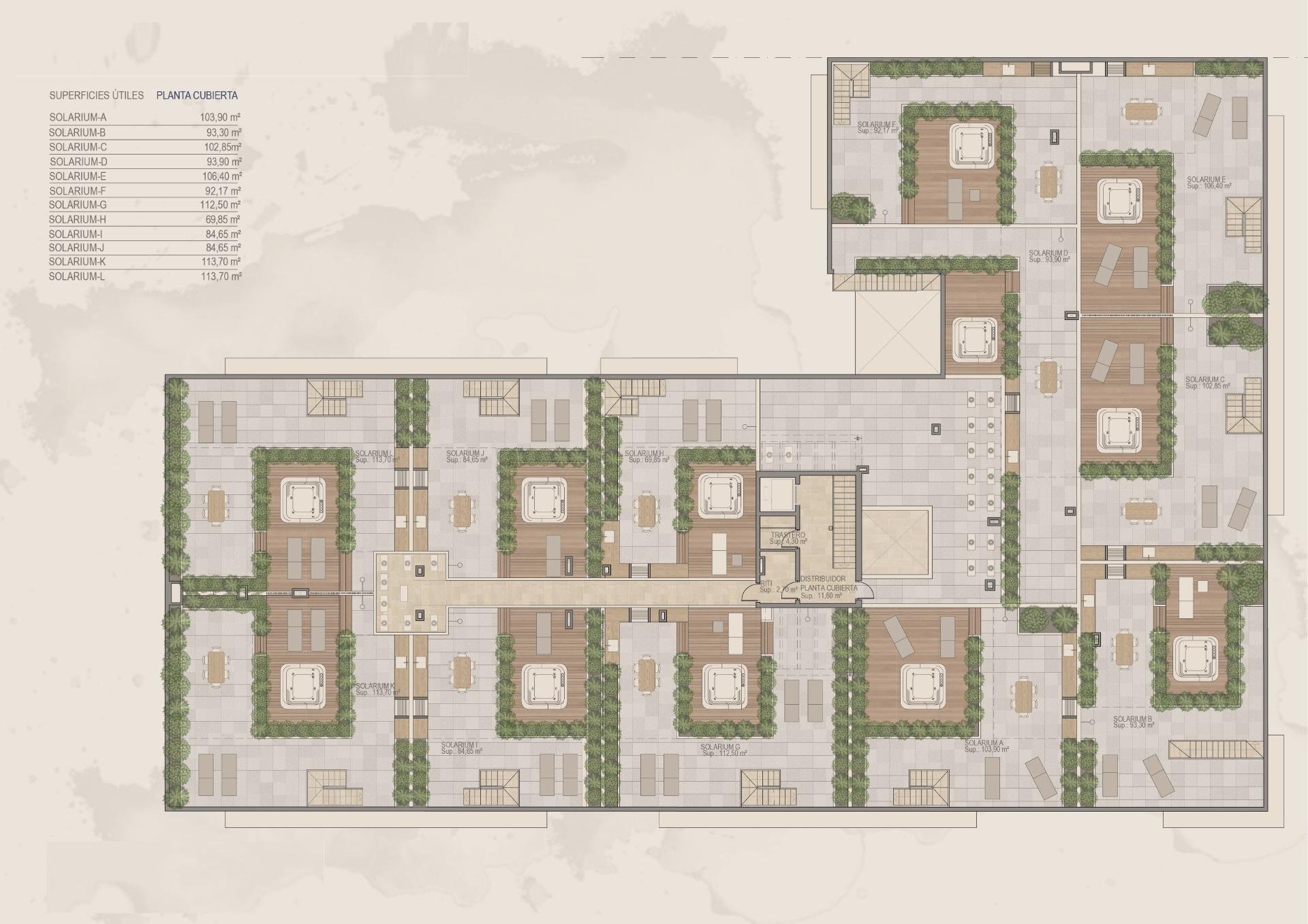 Kattohuoneisto Torre-Pacheco, Murcia, Espanja 3 makuuhuonetta, 107 m2 No. 111387
