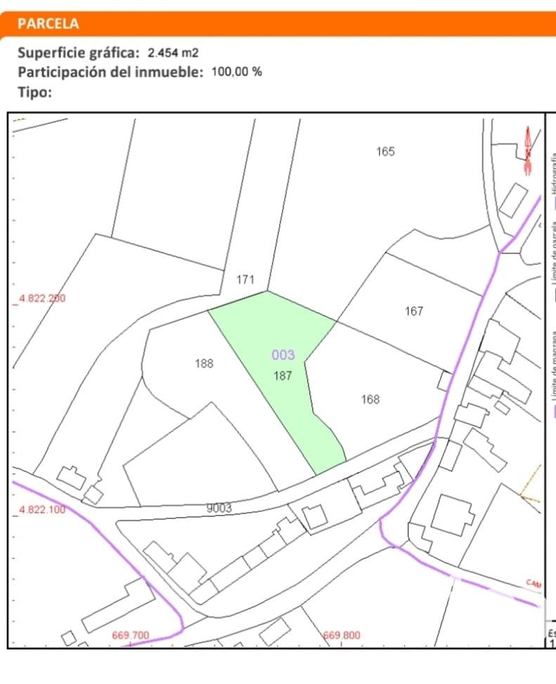 Land plot in Tapia de Casariego, Asturias, Spain 2454 sq.m. No. 186035