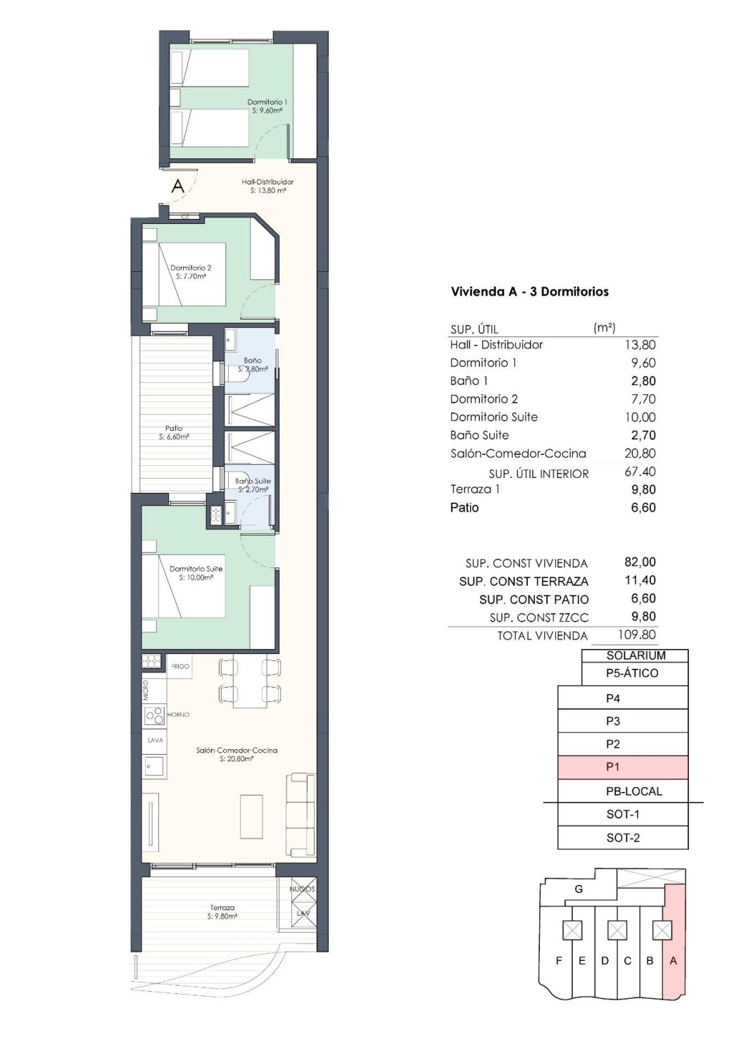Huoneisto Torrevieja, Alicante, Espanja 3 makuuhuonetta, 102 m2 No. 140617