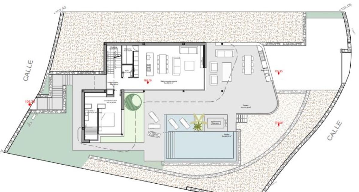Villa i Benitachell, Alicante, Spanien 4 sovrum, 387 kvm. Nr. 80682