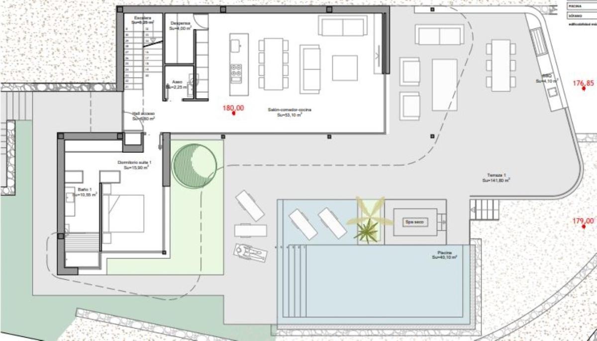 Villa i Benitachell, Alicante, Spanien 4 sovrum, 387 kvm. Nr. 80682