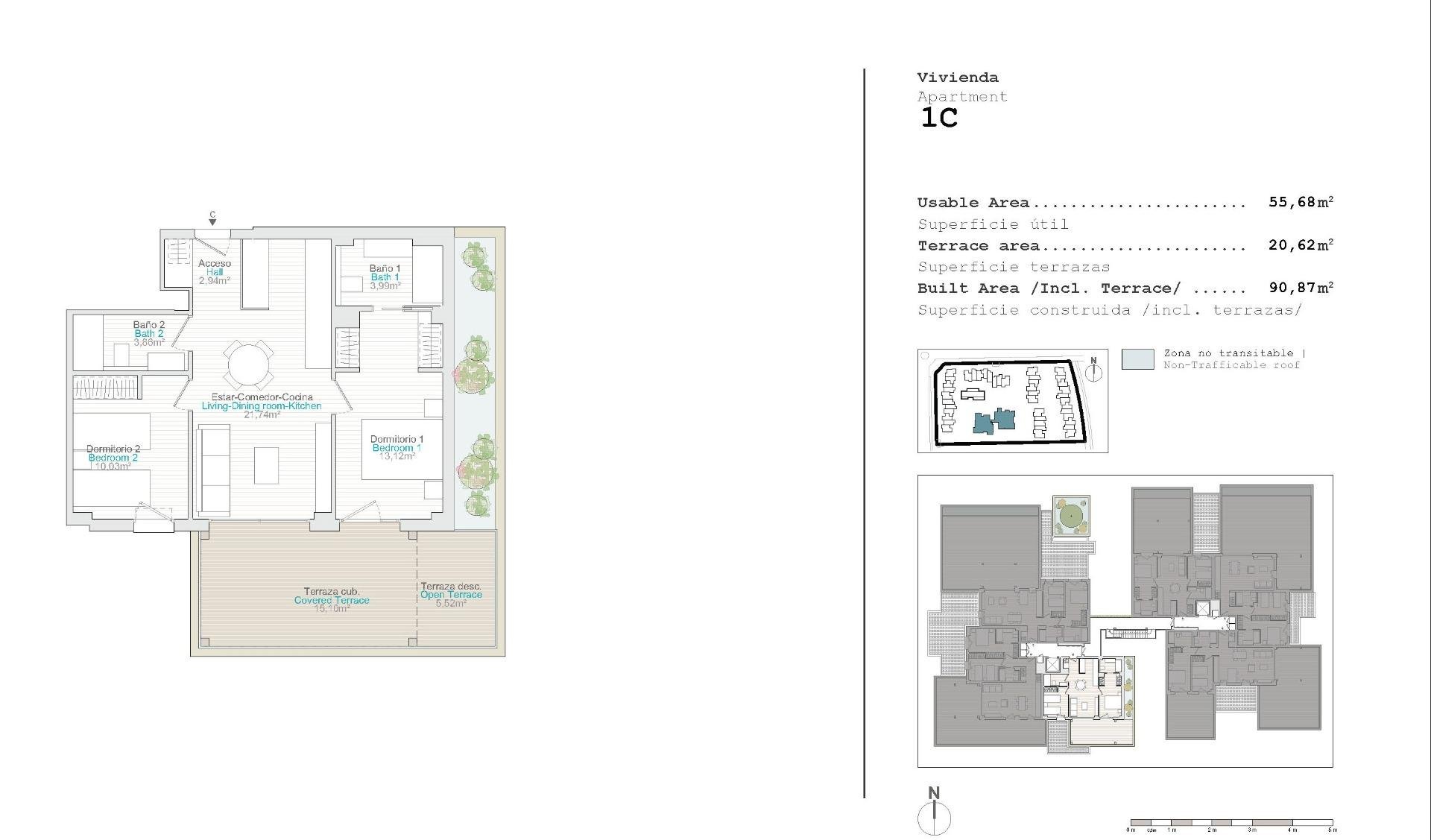 Apartment in Denia, Alicante, Spain 2 bedrooms, 66 sq.m. No. 137123