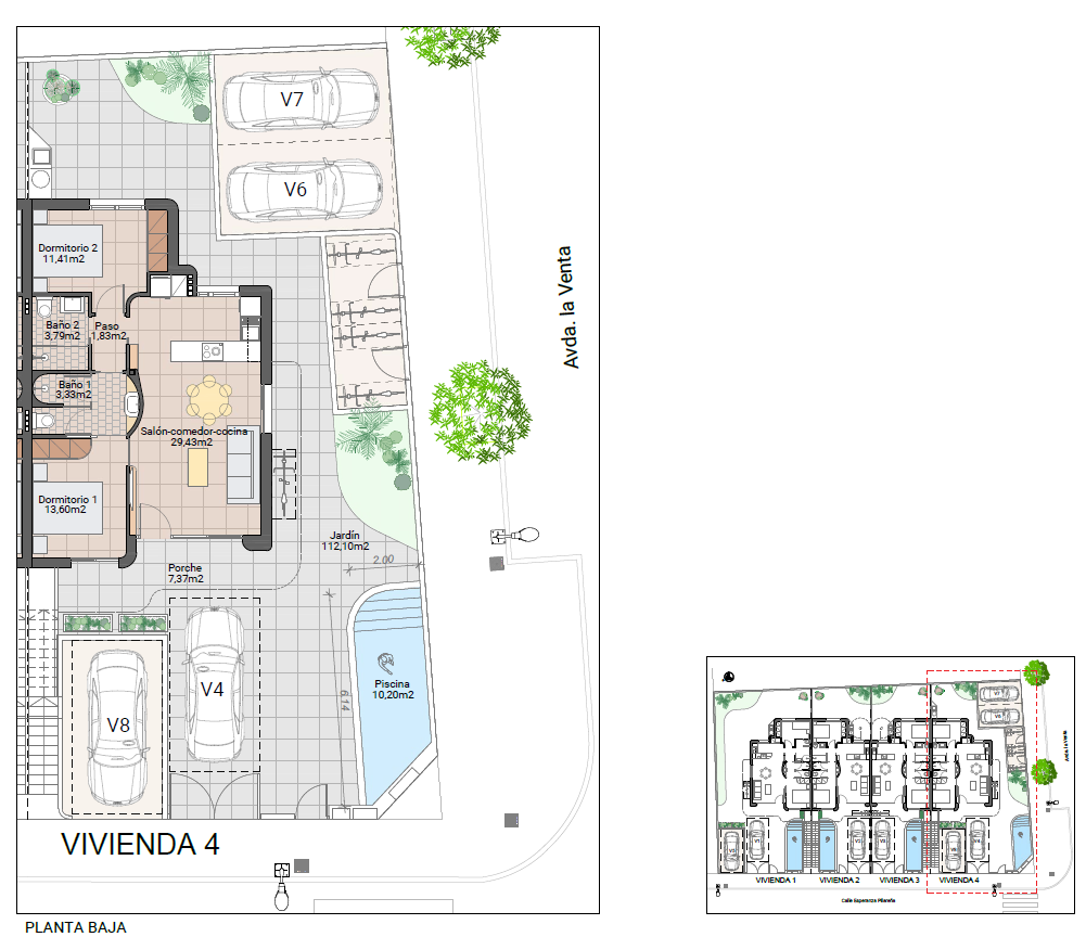 Bungalow in Pilar de la Horadada, Alicante, Spanien 2 Schlafzimmer, 62 m2 Nr. 189342