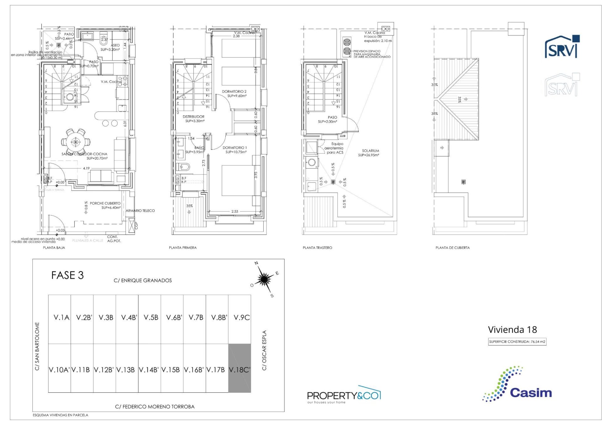 Townhouse in Santa Rosalia, Murcia, Spain 2 bedrooms, 77 sq.m. No. 189340