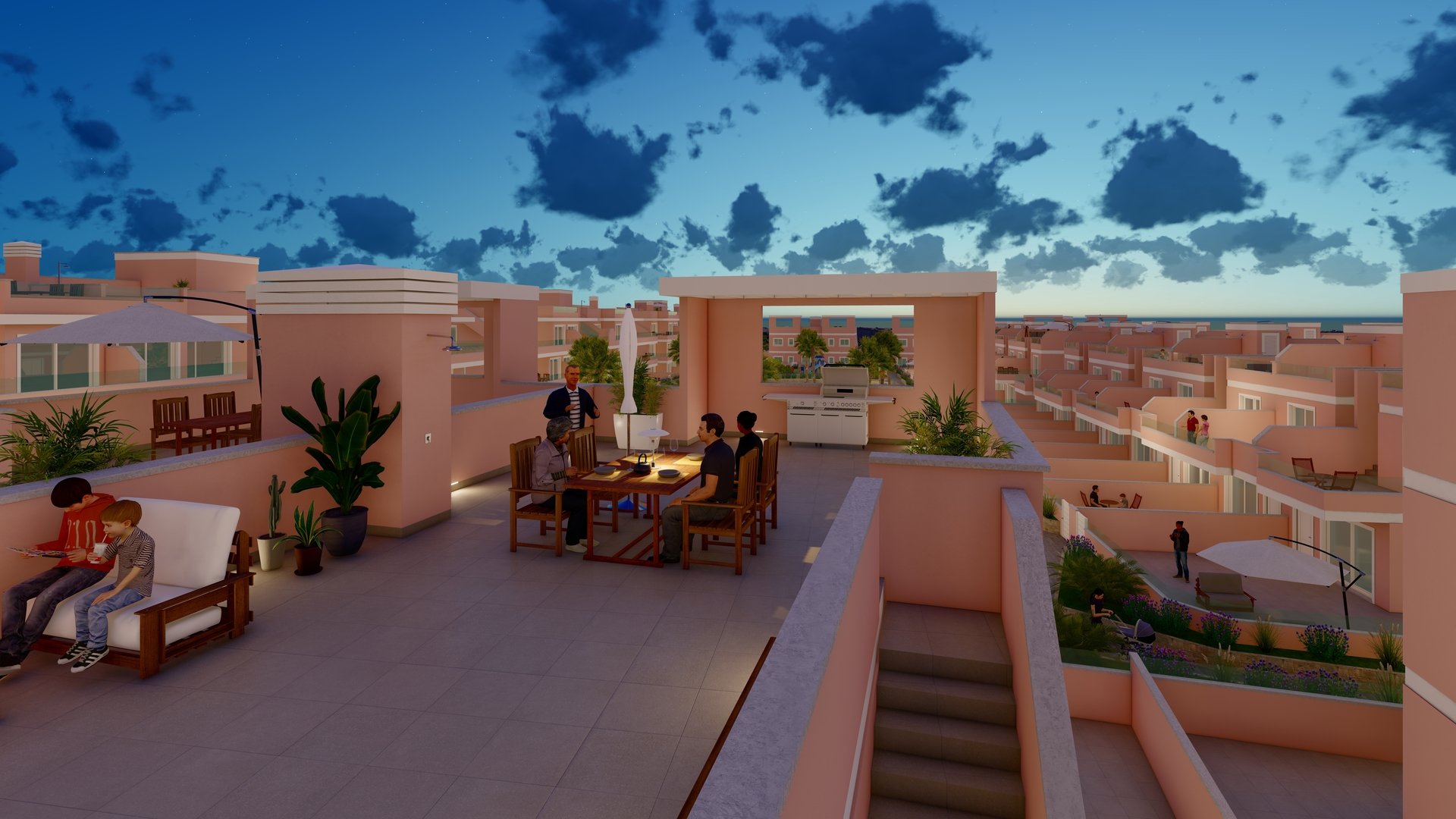 Bungalow a Pilar de la Horadada, Alicante, Spagna 3 camere da letto, 101 mq. N° 135818