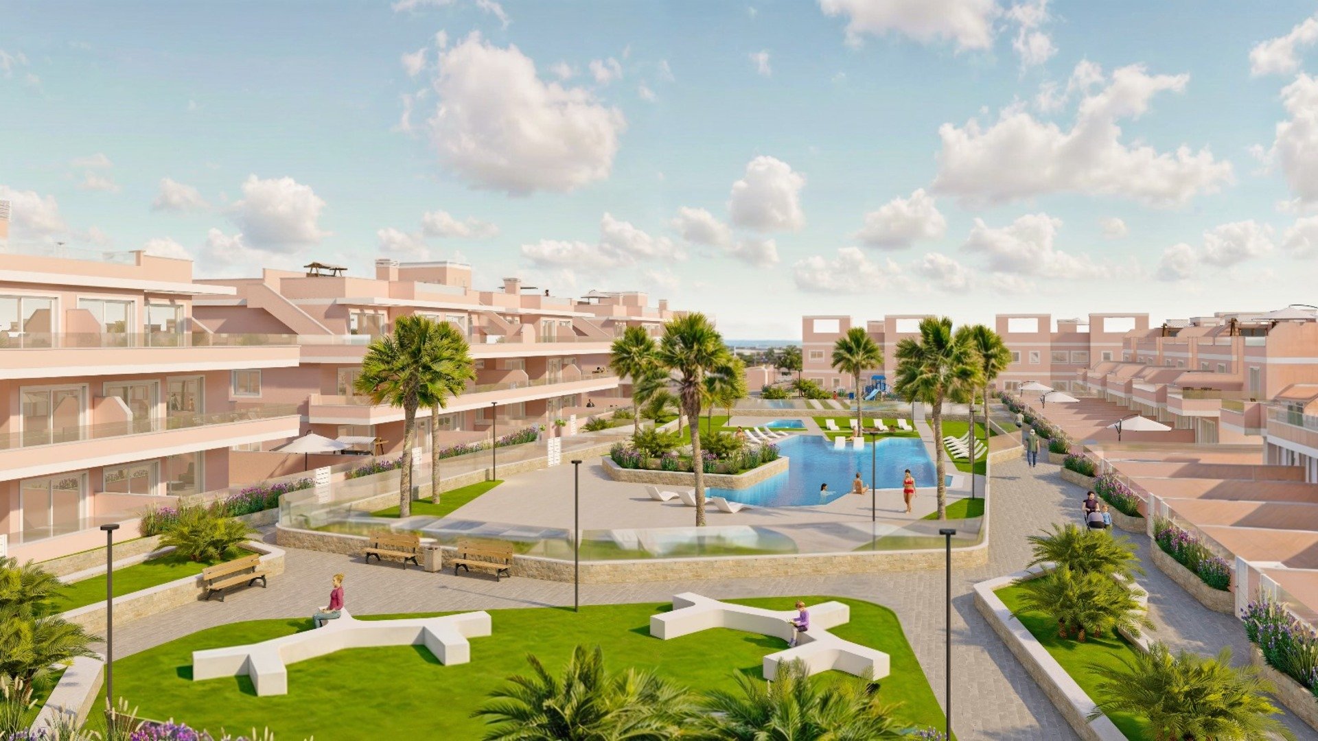 Bungalow a Pilar de la Horadada, Alicante, Spagna 3 camere da letto, 101 mq. N° 135818