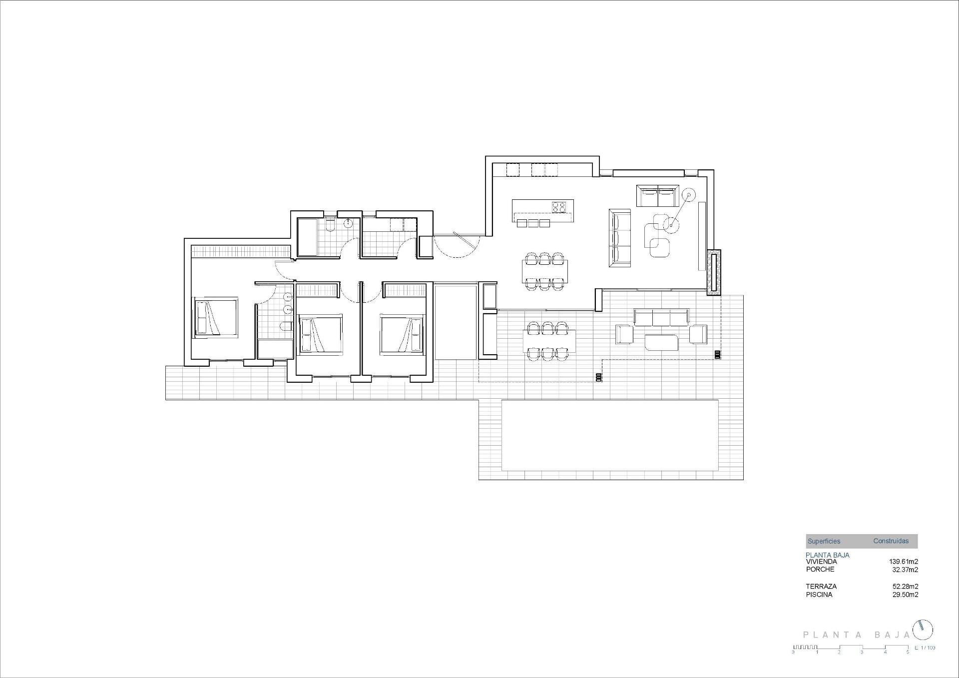 Villa in Calpe, Alicante, Spain 3 bedrooms, 139 sq.m. No. 135042