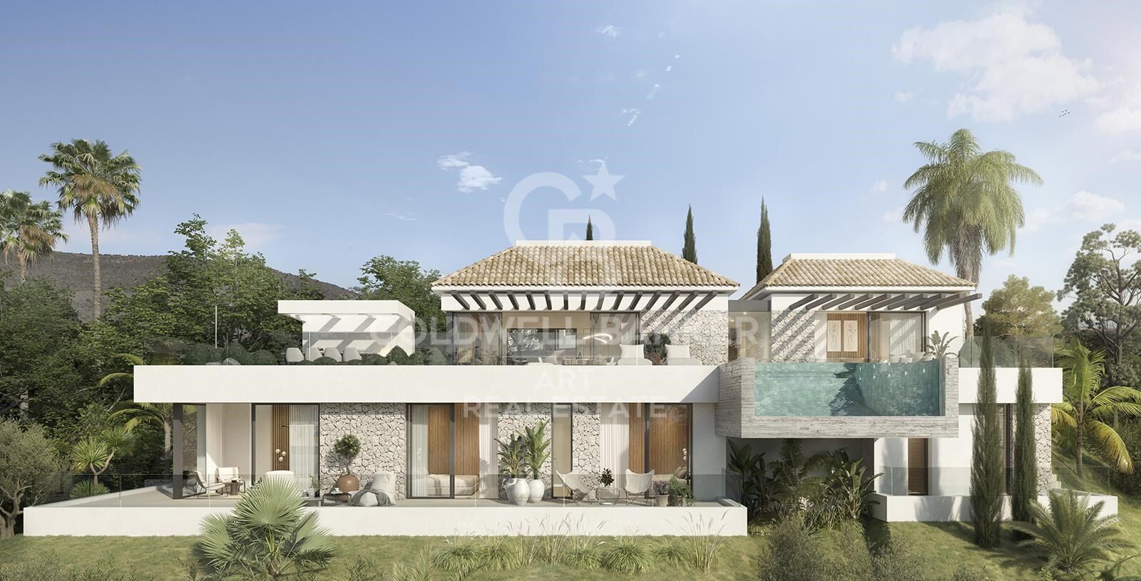Villa i Mijas, Malaga, Spanien 4 sovrum, 234 kvm. Nr. 158590