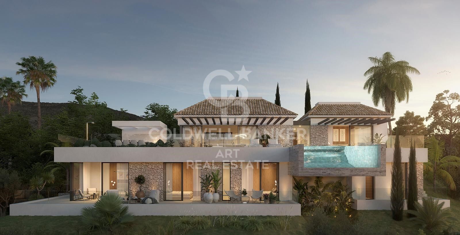 Villa i Mijas, Malaga, Spanien 4 sovrum, 234 kvm. Nr. 158590