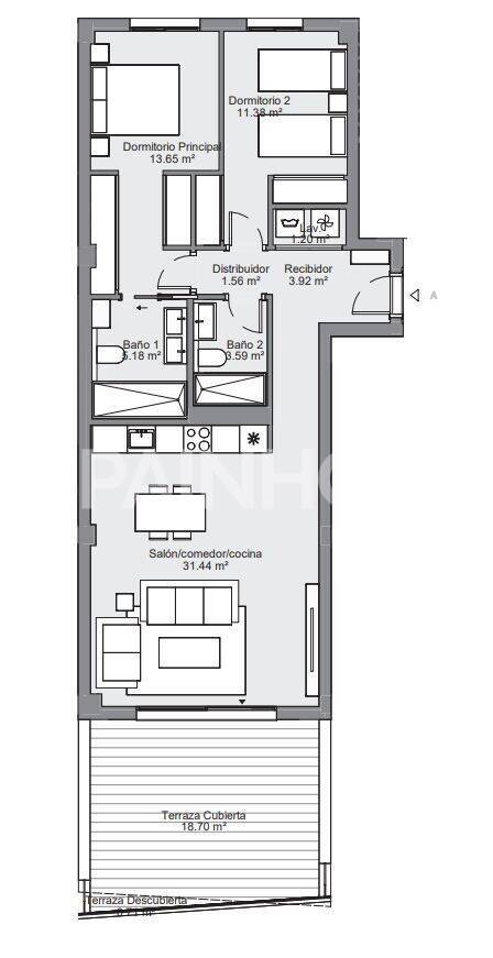 Dzīvoklis Mijas, Malaga, Spānijā 1 istaba, 75 m2 Nr. 155889