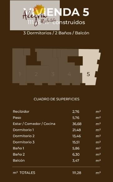 Apartamento en Valencia, València, España 3 dormitorios, 111.28 m2 No. 168018