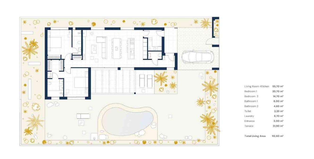 Villa Banos Y Mendigo, Murcia, Spānijā 2 istabas, 167 m2 Nr. 187343
