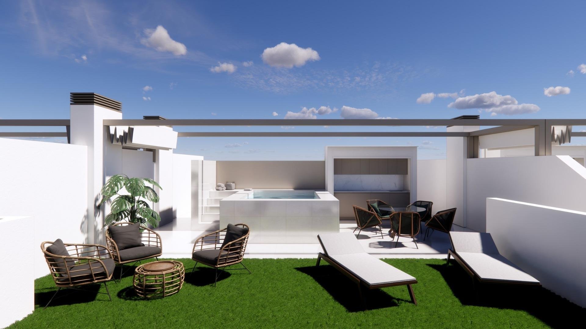 Bungalowi Pilar de la Horadada, Alicante, Espanja 3 makuuhuonetta, 104 m2 No. 161201