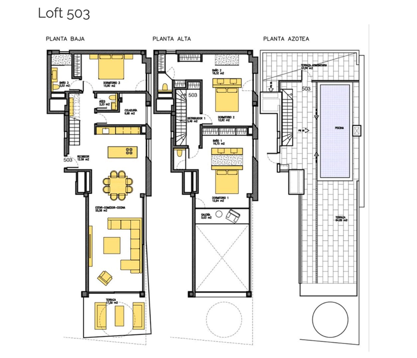 Wohnung in Palma de Majorca, Mallorca, Spanien 3 Schlafzimmer, 224 m2 Nr. 180177