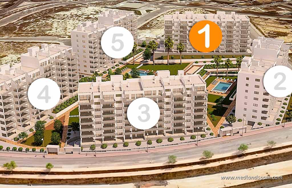 Appartamento a San Miguel de Salinas, Alicante, Spagna 2 camere da letto, 93 mq. N° 113731