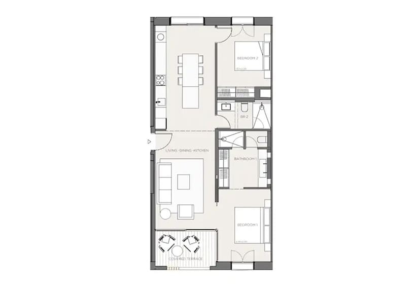 Apartamento en Mallorca, España 2 dormitorios, 81 m2 No. 143936