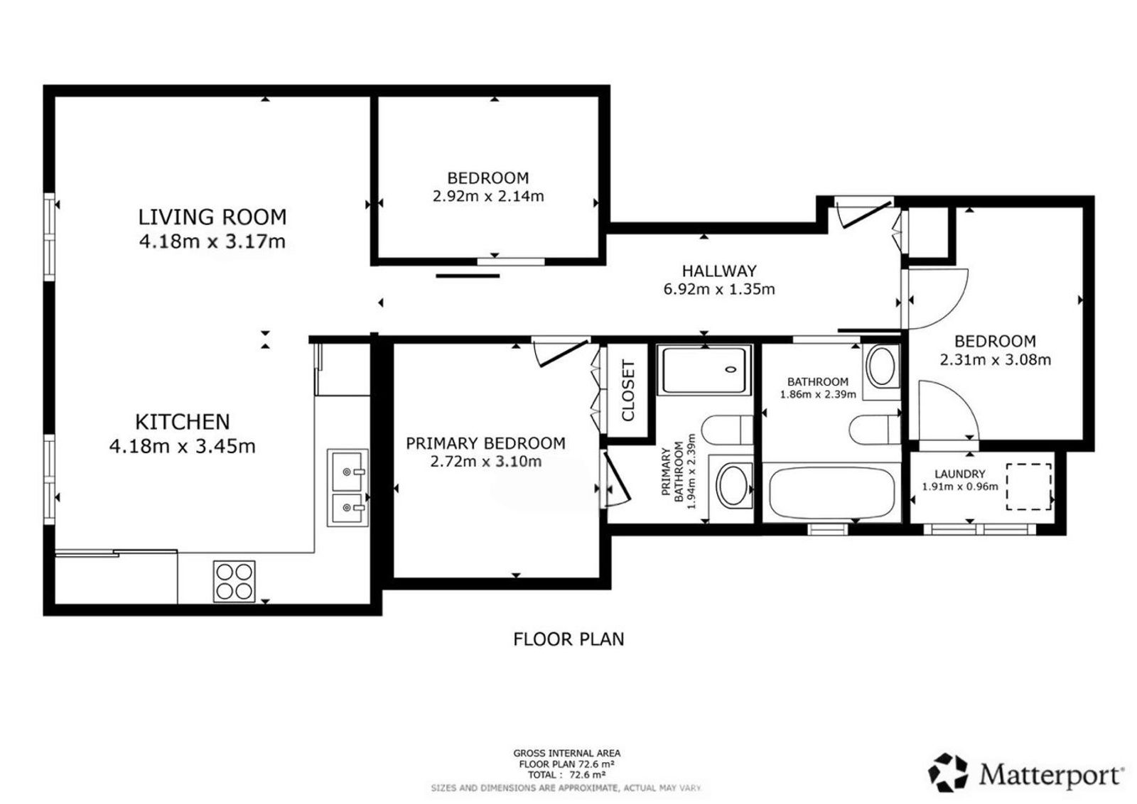 Apartamento en Barcelona, España 3 dormitorios, 72 m2 No. 182384