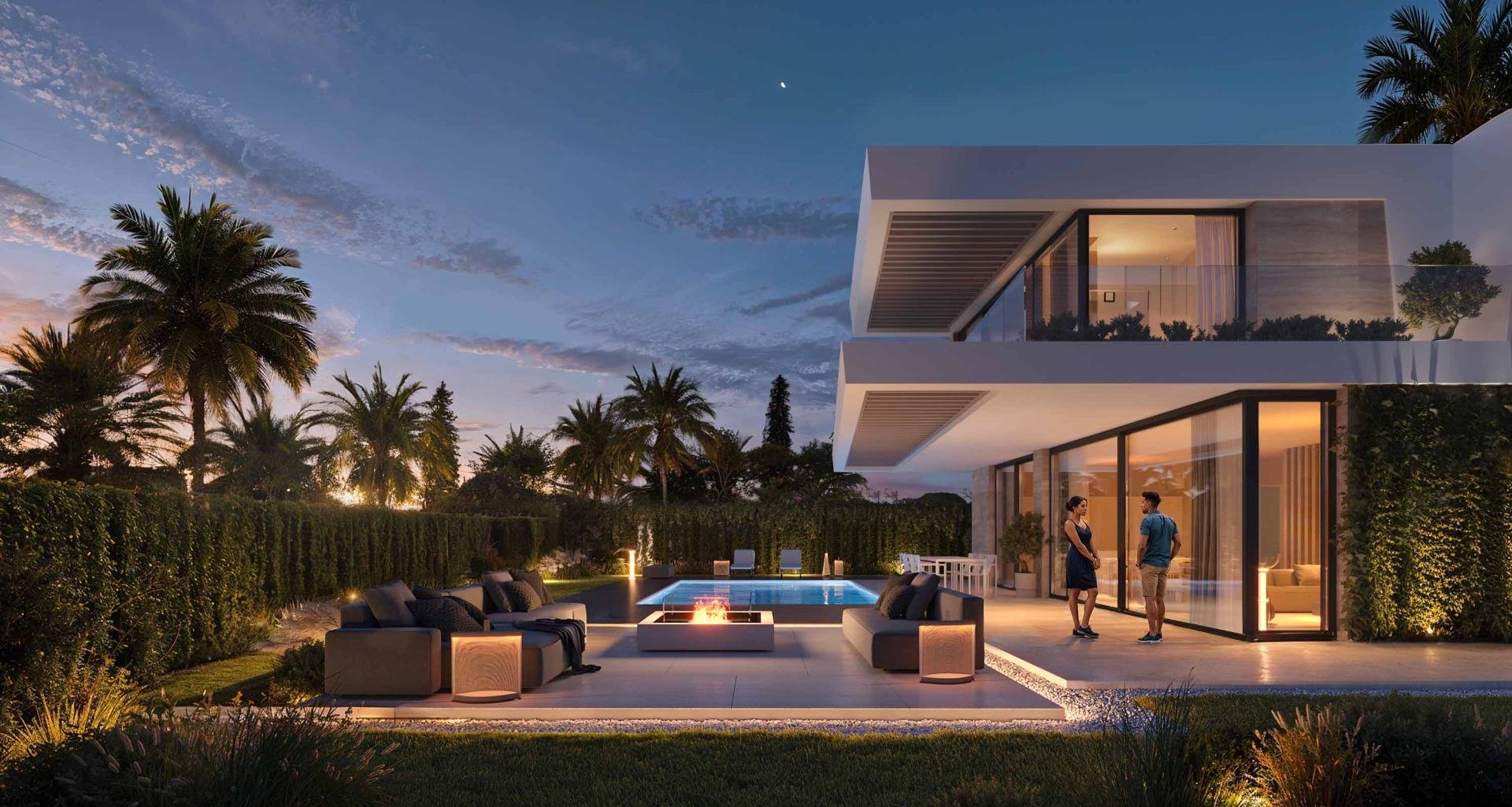 Villa i Mijas, Malaga, Spanien 4 sovrum, 328 kvm. Nr. 169683