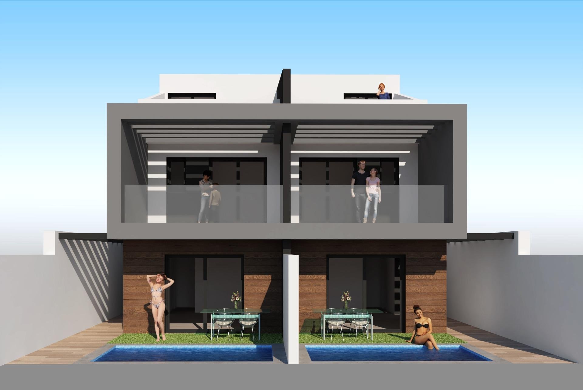 Villa en San Javier, Murcia, España 3 dormitorios, 107 m2 No. 134695