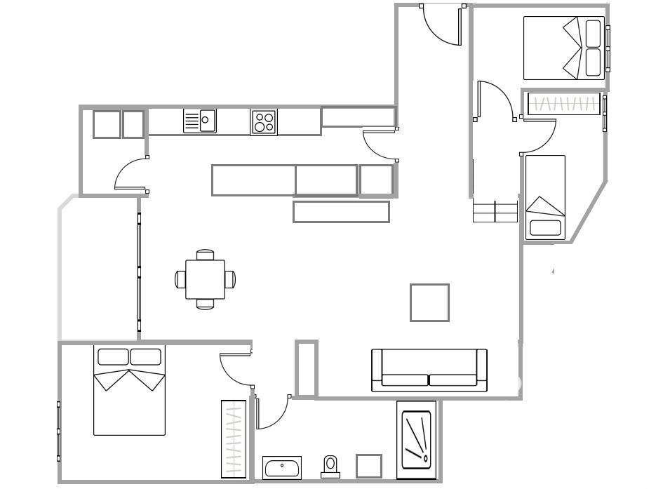 Wohnung in Barcelona, Spanien 3 Schlafzimmer, 88 m2 Nr. 172428