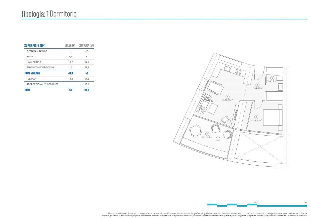 Apartment à Benidorm, Alicante, Espagne 2 chambres, 65 m2 No. 74175