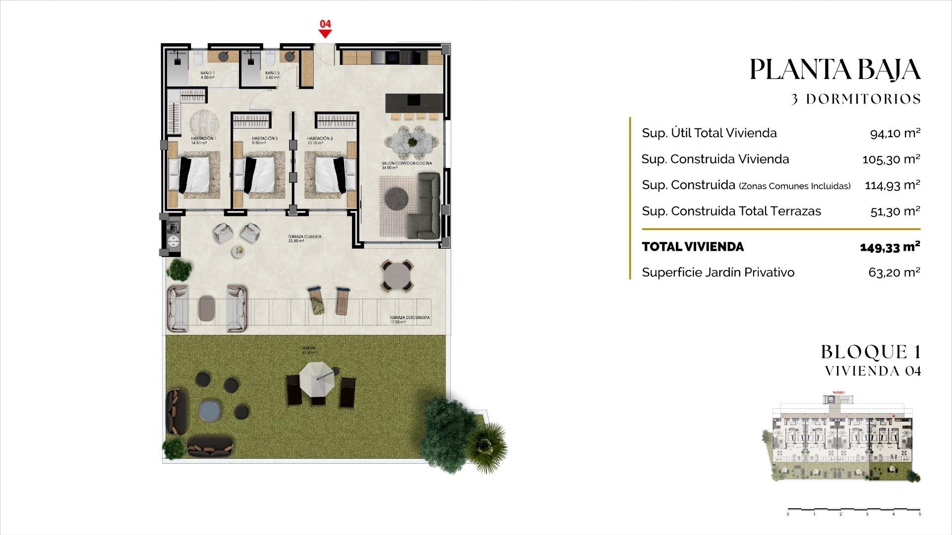 Huoneisto Benidorm, Alicante, Espanja 3 makuuhuonetta, 105 m2 No. 180974
