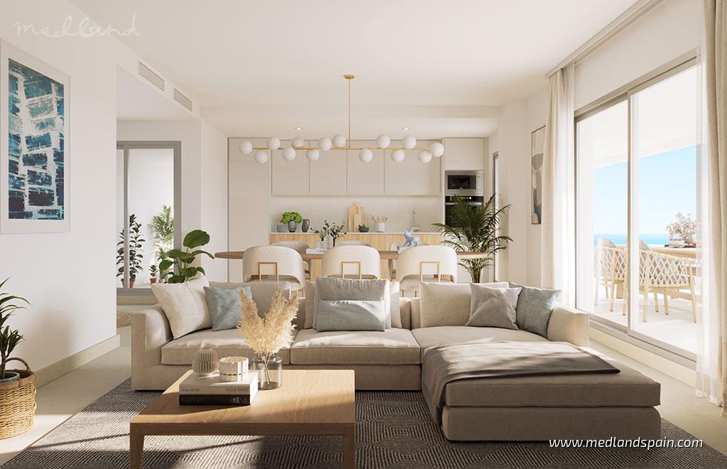 Apartment à Mijas Costa, Malaga, Espagne 2 chambres, 98 m2 No. 194802