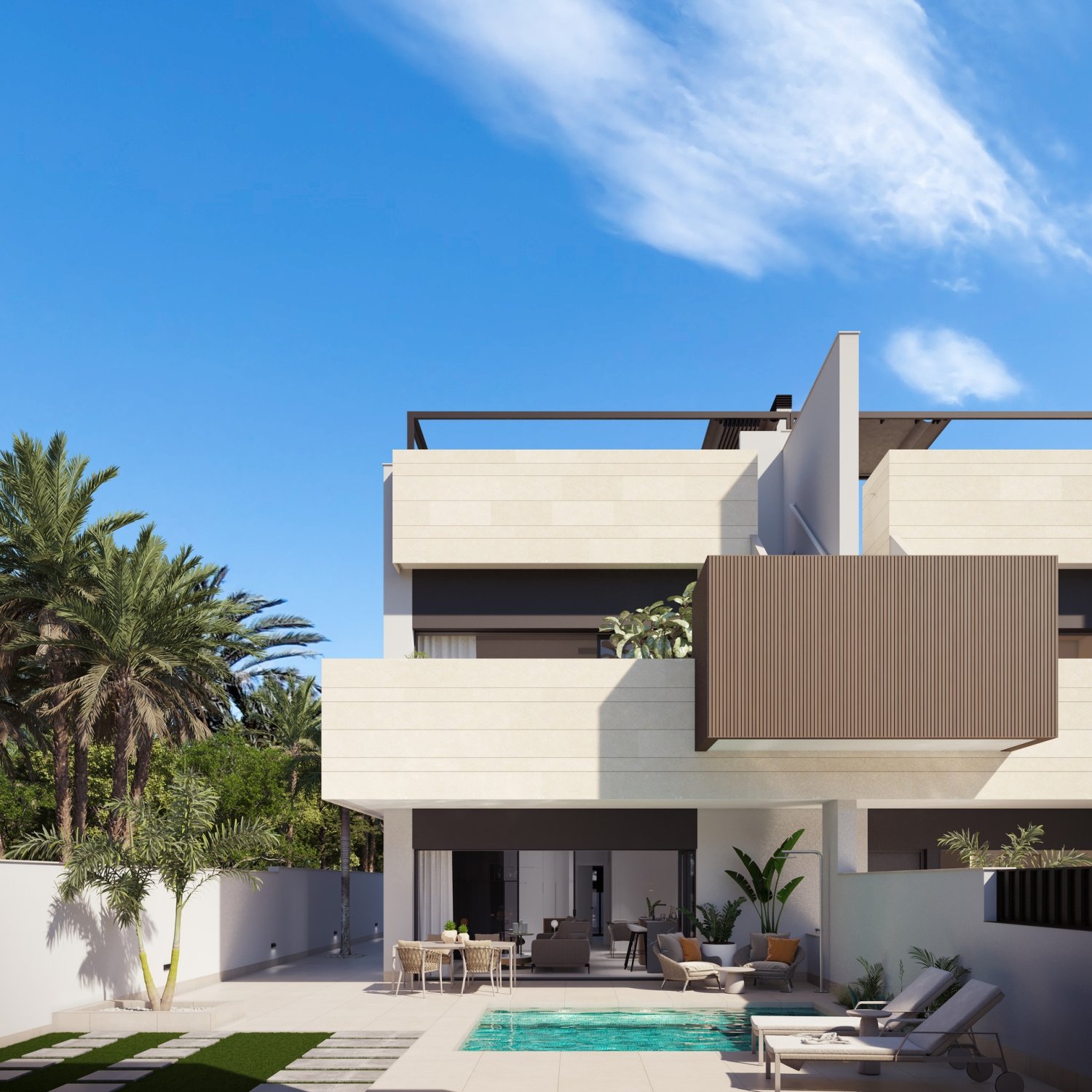 Bungalowi Pilar de la Horadada, Alicante, Espanja 3 makuuhuonetta, 94 m2 No. 168267