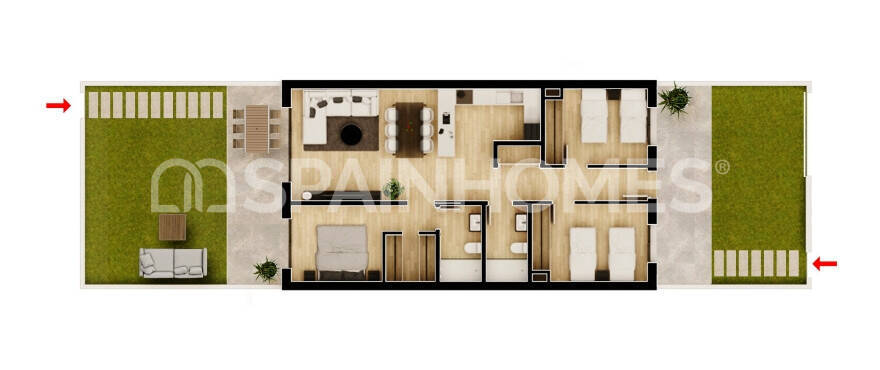 Wohnung in Monforte del Cid, Alicante, Spanien 2 Schlafzimmer, 94 m2 Nr. 147163