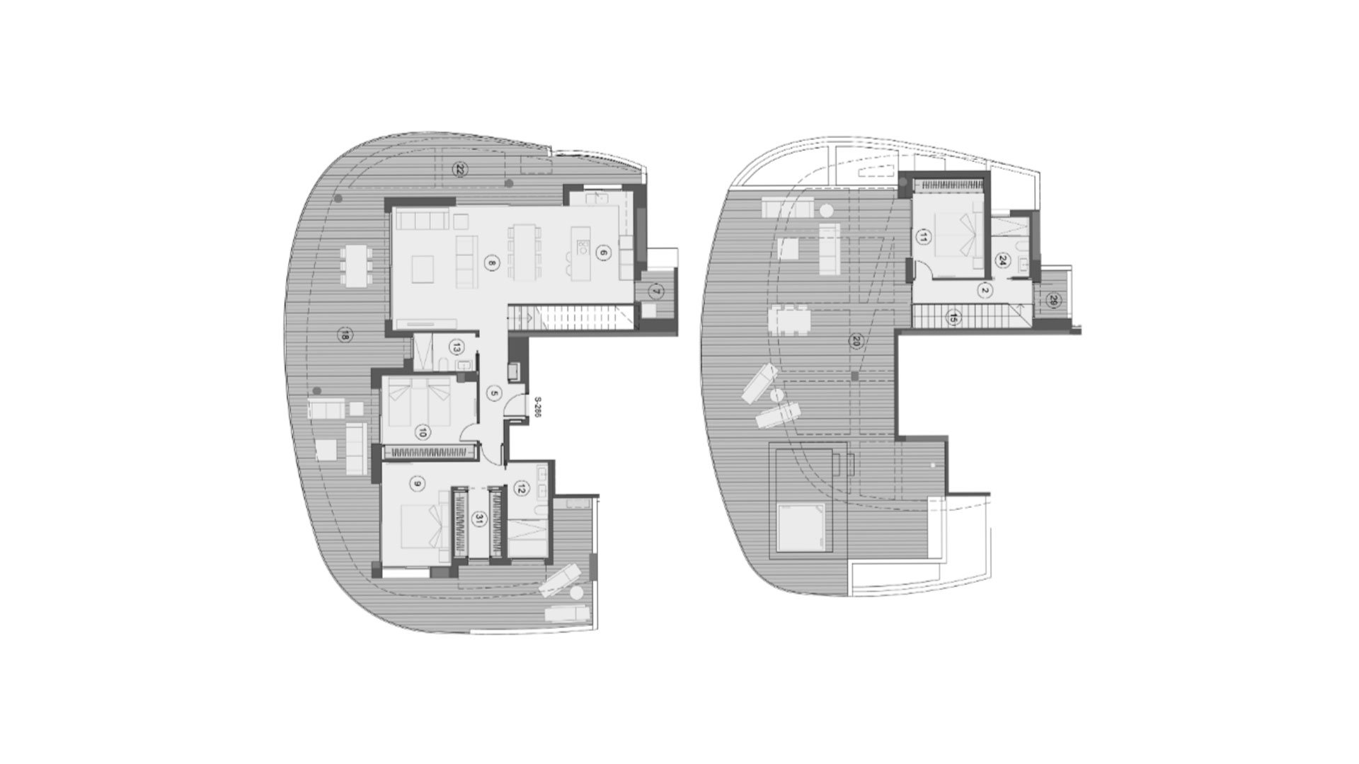 Apartament w Sunset Sailors, Benidorm, Alicante, Hiszpania 3 sypialnie, 423 mkw. nr 147150