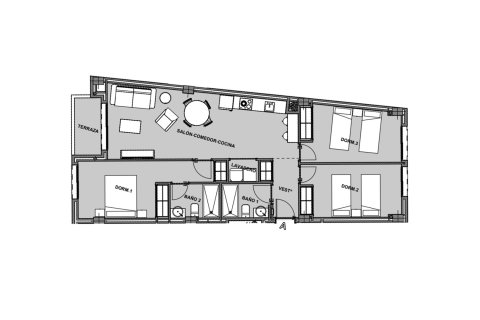 Layout 3 bedrooms, 112.78 sq.m. in Alegria Sun Juan, Sun Juan, Alicante, Spain №147162