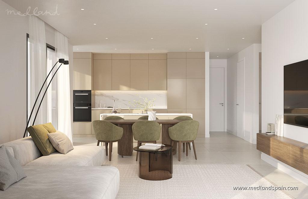 Appartamento a Estepona, Malaga, Spagna 3 camere da letto, 133 mq. N° 132936