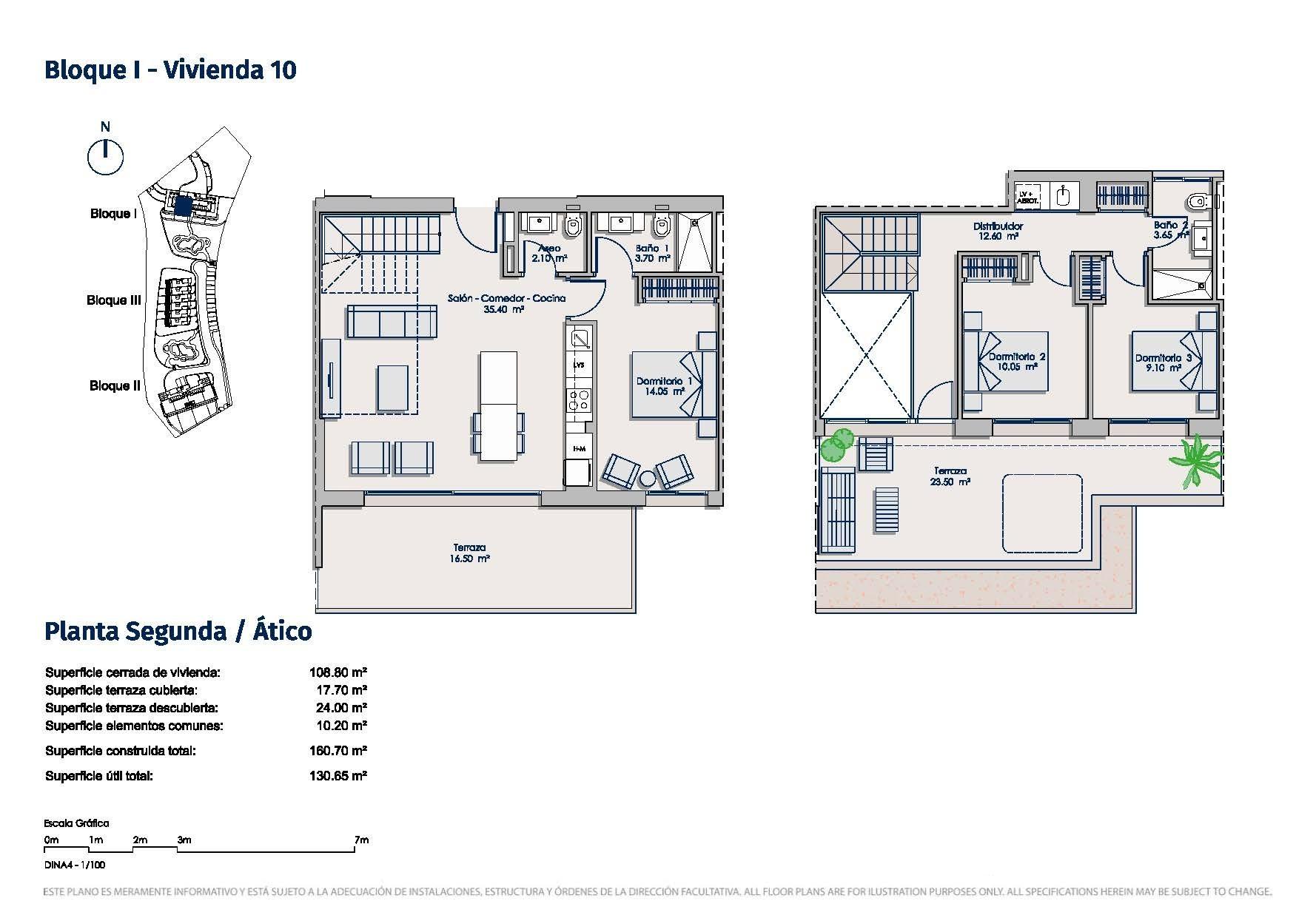Appartamento a Benidorm, Alicante, Spagna 3 camere da letto, 108 mq. N° 180678