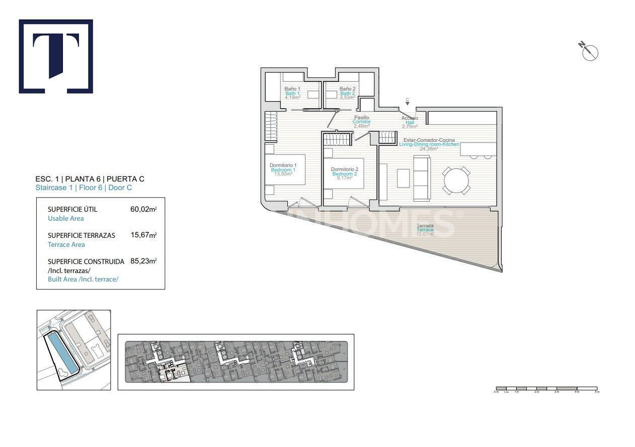 Apartment in Villajoyosa, Alicante, Spain 2 bedrooms, 62 sq.m. No. 139736