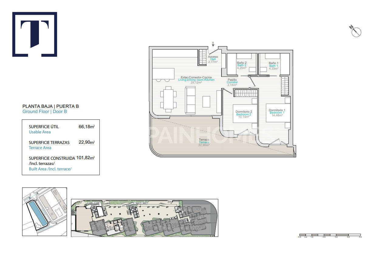Apartment in Villajoyosa, Alicante, Spain 2 bedrooms, 62 sq.m. No. 139736